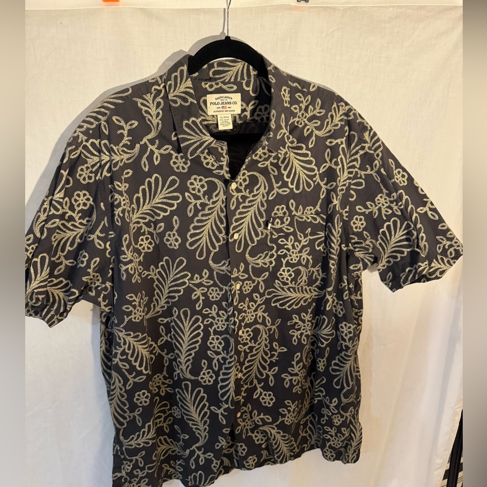 Vintage Ralph Lauren Polo Jean Co. button up shirt XL 100% cotton